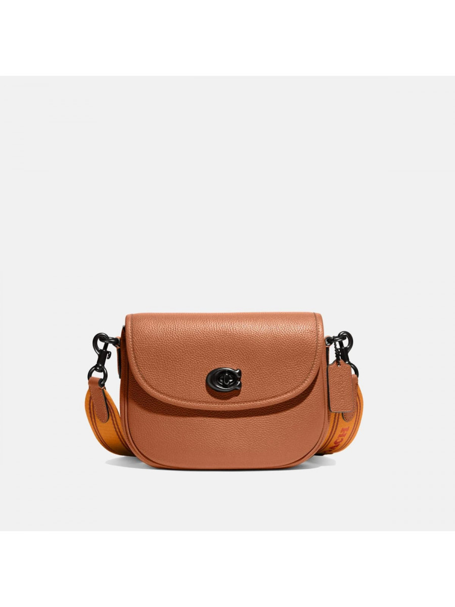 Сумка Coach Willow Saddle Bag (V5/Canyon)(Чёрный) Coach