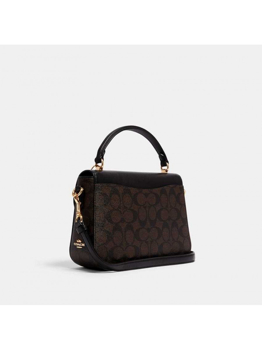 Сумка Coach Marlie Top Handle Satchel In Signature Canvas (Brown/Black)