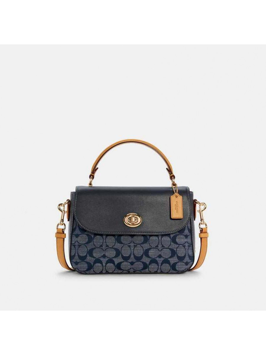 Сумка Coach Marlie Top Handle Satchel In Signature Canvas (Denim Multi) Coach