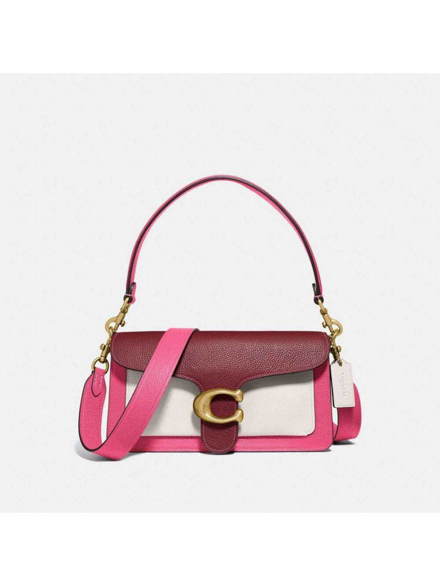 Сумка Coach Tabby Shoulder Bag in Colorblock (B4/Confetti Multi)(Золото) Coach