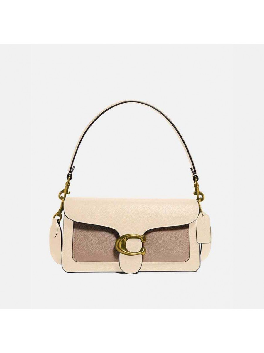 Сумка Coach Tabby Shoulder Bag in Colorblock (Ivory Taupe Multi)(Золото) Coach