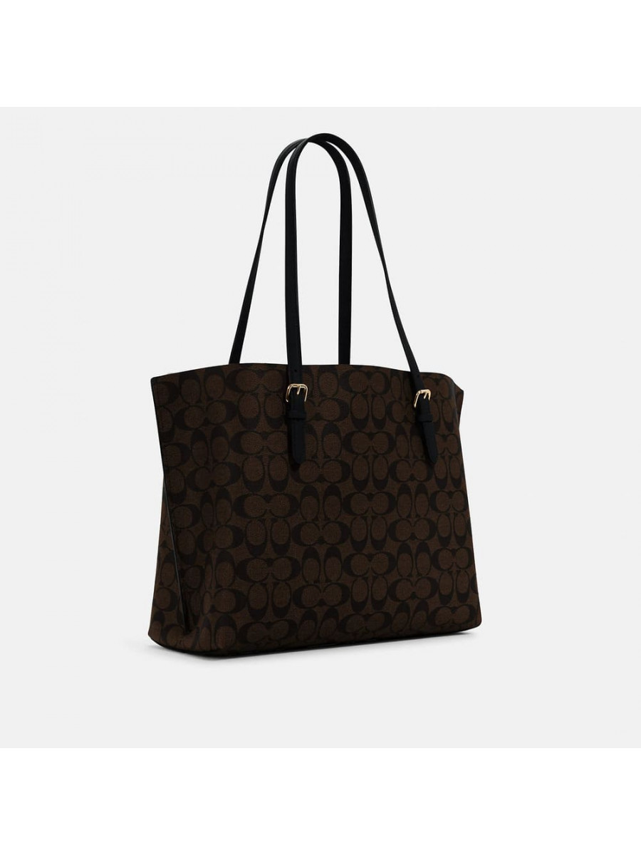 Сумка Coach Mollie Tote In Signature Canvas (Im/Brown Black)