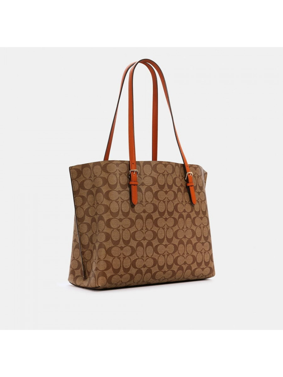 Сумка Coach Mollie Tote In Signature Canvas (Im/Khaki Sedona)