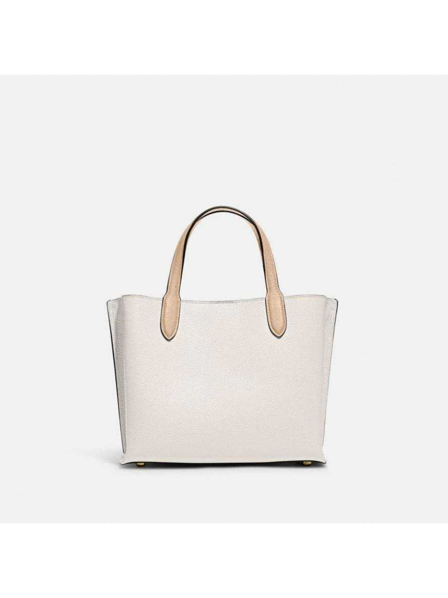 Сумка Coach Willow Tote 24 In Colorblock (B4/Chalk Multi)