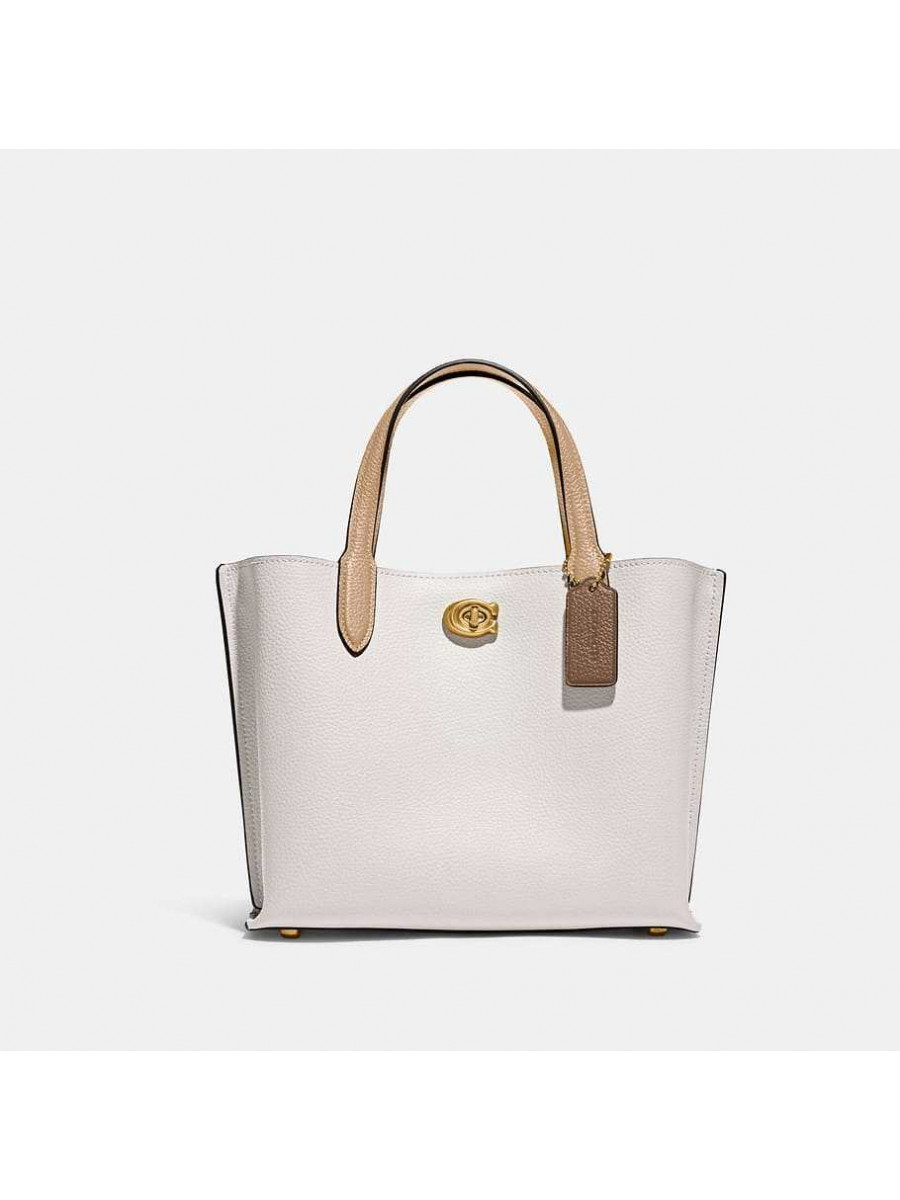 Сумка Coach Willow Tote 24 In Colorblock (B4/Chalk Multi) Coach