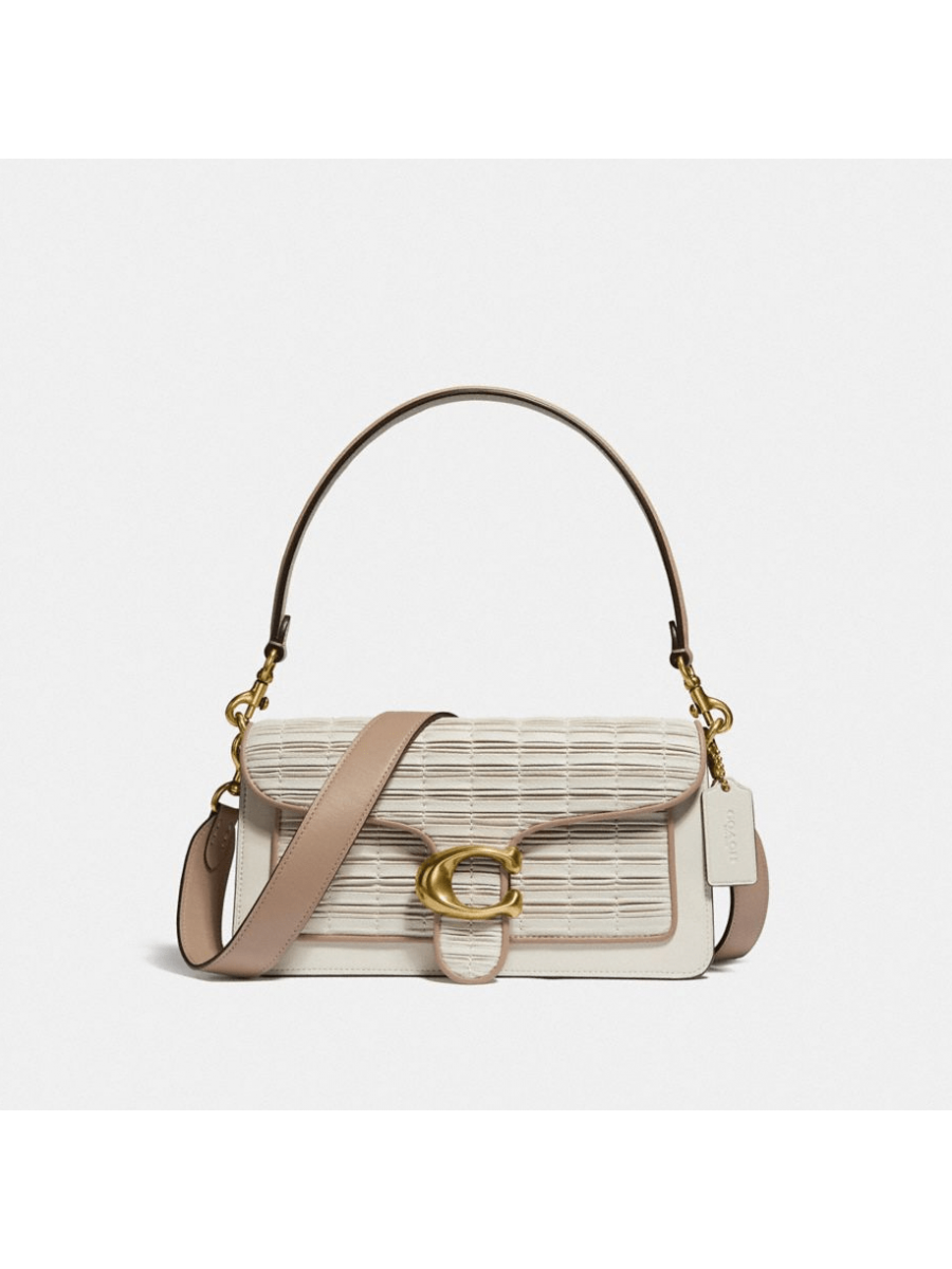 Сумка Coach Tabby Shoulder Bag 26 With Pleating (Brass/Chalk) Coach