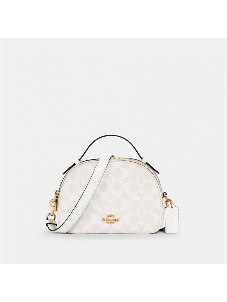 Сумка Coach Serena Satchel In Signature Canvas (B4/Chalk) Coach