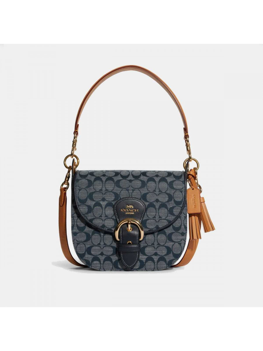 Сумка Coach Kleo Shoulder Bag 23 In Signature Chambray (Denim Multi) Coach