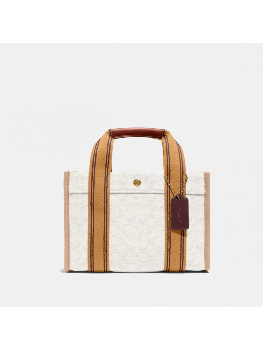 Сумка Coach Spin Tote 27 In Signature Jacquard (B4/Natural Multi) Coach