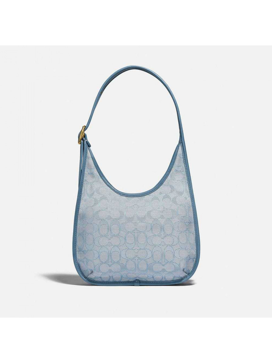 Сумка Coach Ergo Shoulder Bag In Signature (Brass/Marble Blue Azure)