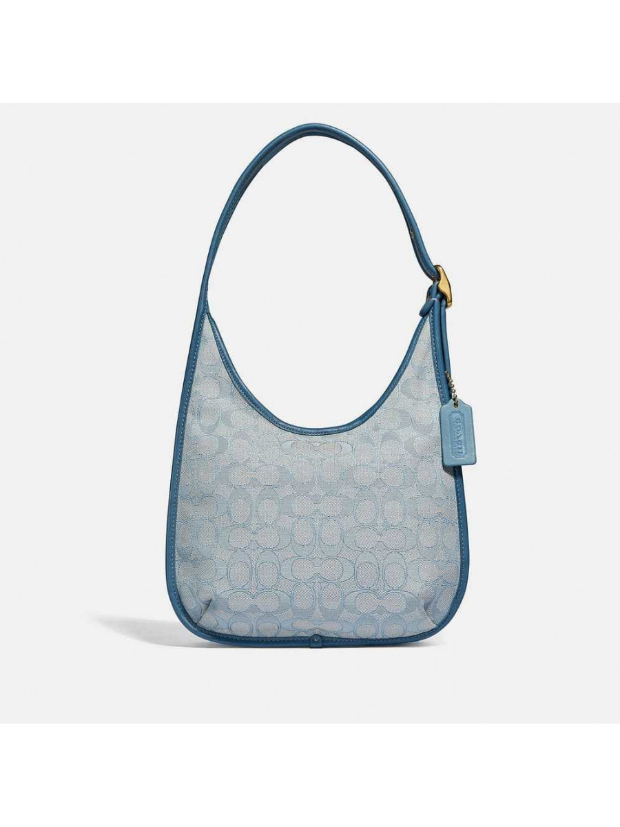 Сумка Coach Ergo Shoulder Bag In Signature (Brass/Marble Blue Azure) Coach