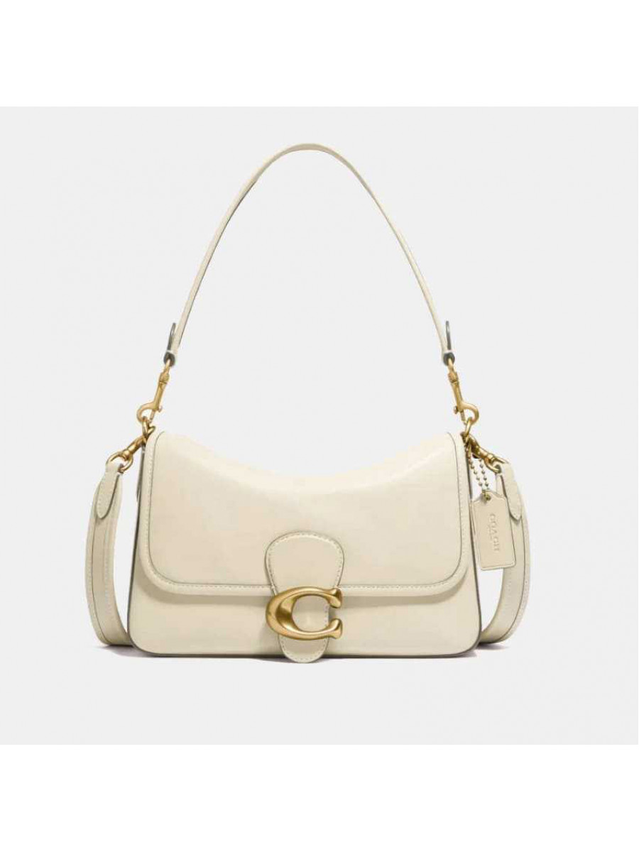 Сумка Coach Soft Tabby Shoulder Bag (Brass/Ivory) Coach