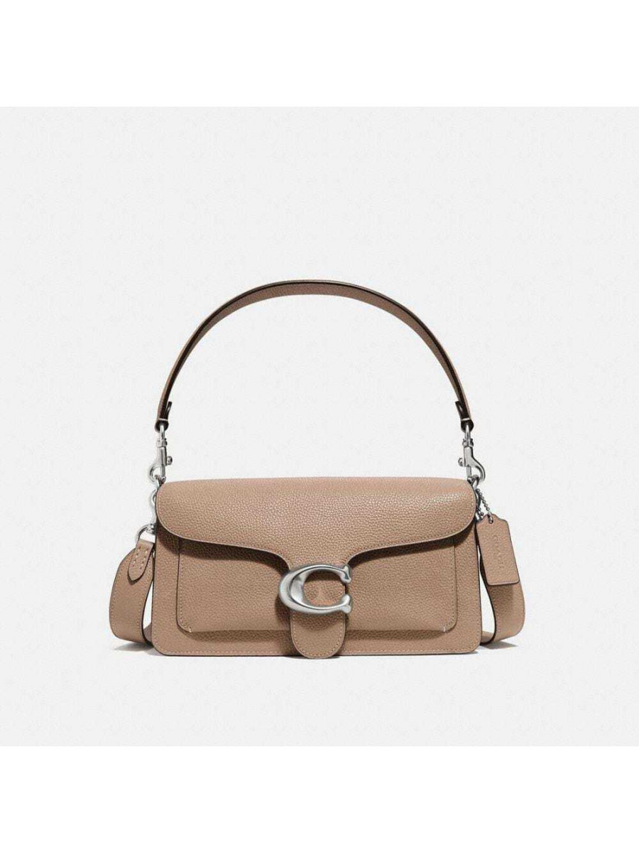 Сумка Coach Tabby Shoulder Bag 26 (Light Antique Nickel/Taupe)(Серебро) Coach