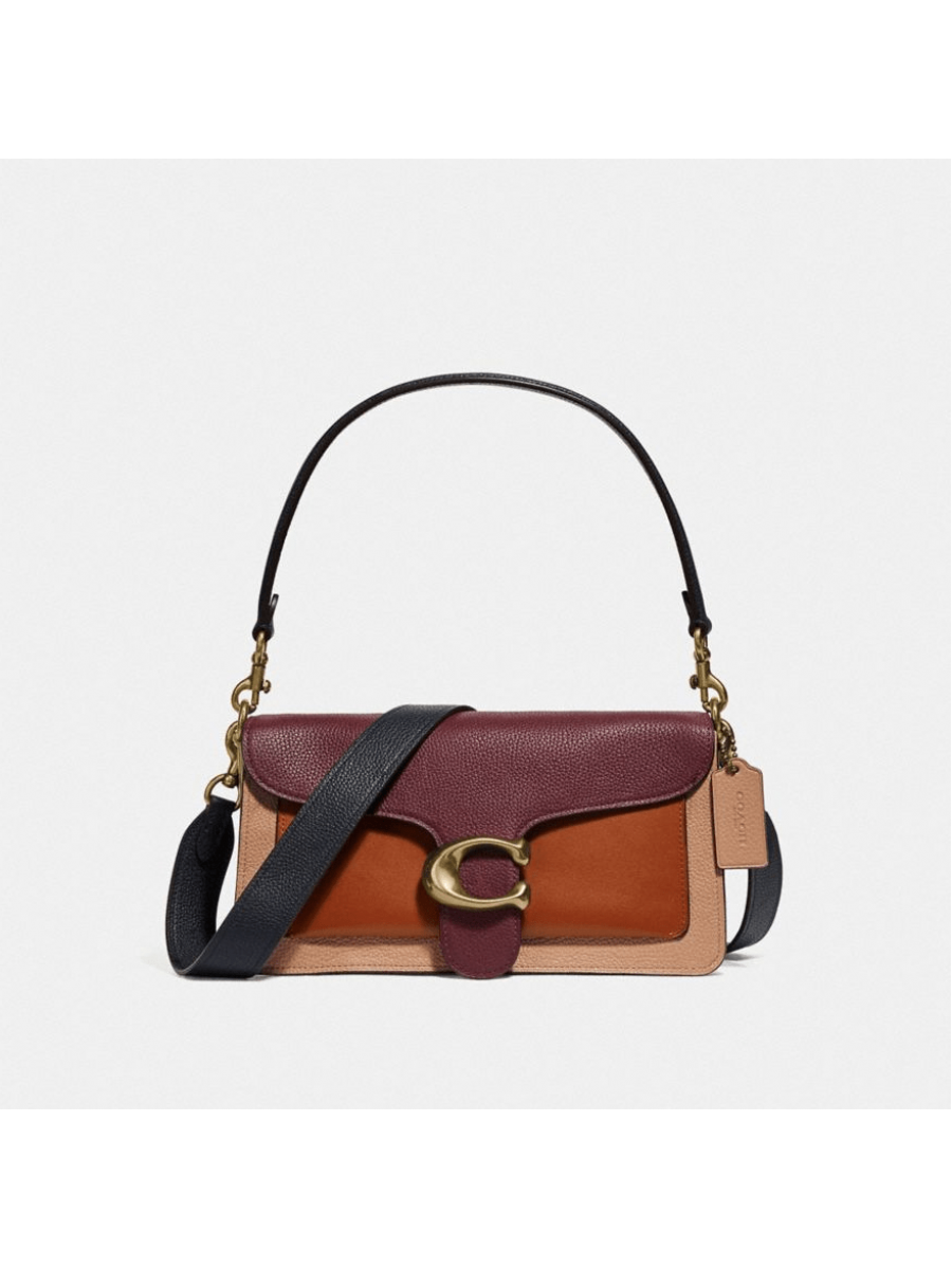 Сумка Coach Tabby Shoulder Bag in Colorblock (Vintage Mauve Multi/Brass)(Золото) Coach