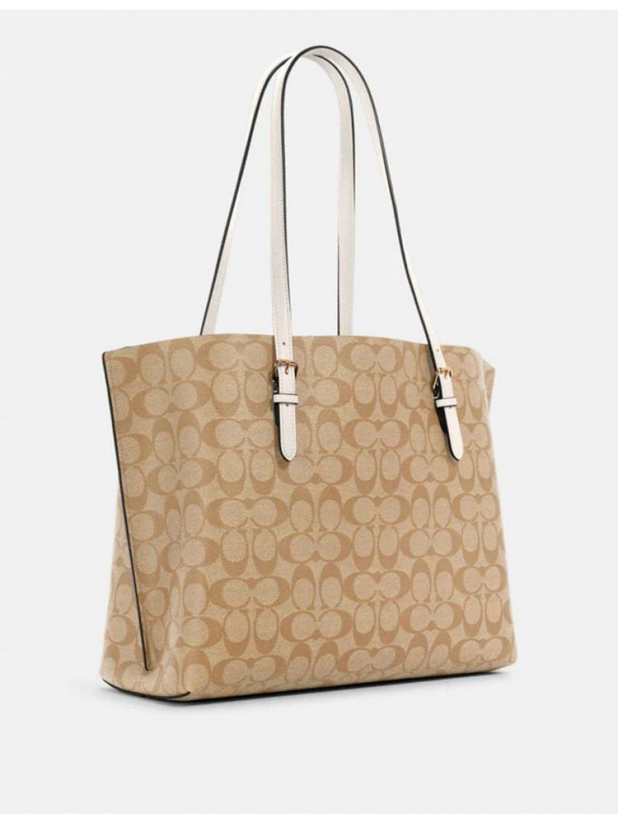 Сумка Coach Mollie Tote In Signature Canvas (Im/Light Khaki Chalk)