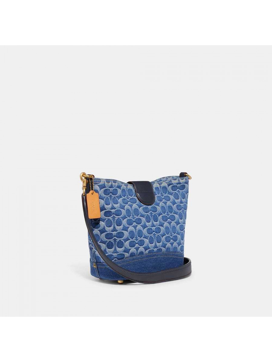 Сумка Coach Tali Bucket Bag In Signature (B4/Indigo Midnight Navy Multi)