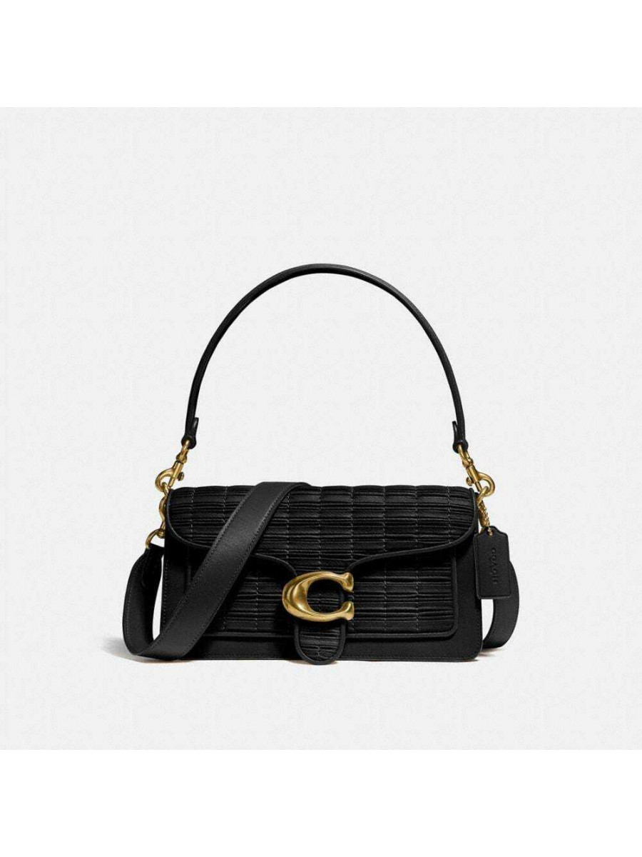 Сумка Coach Tabby Shoulder Bag 26 With Pleating (Brass/Black) Coach