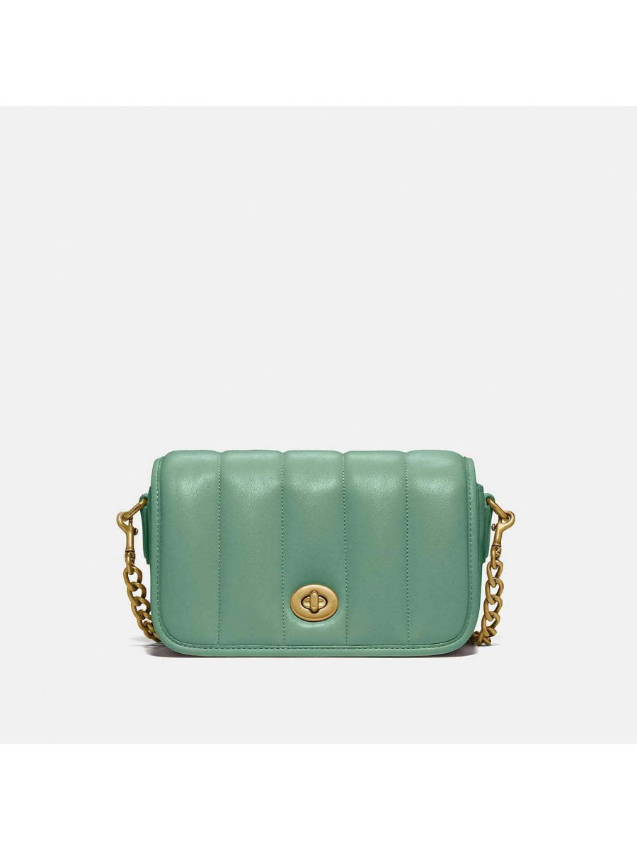 Сумка Coach Dinky 18 With Quilting (Washed Green) Coach