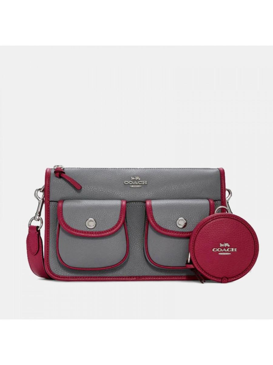 Сумка Coach Pennie Crossbody With Coin Case – Granite Multi Coach