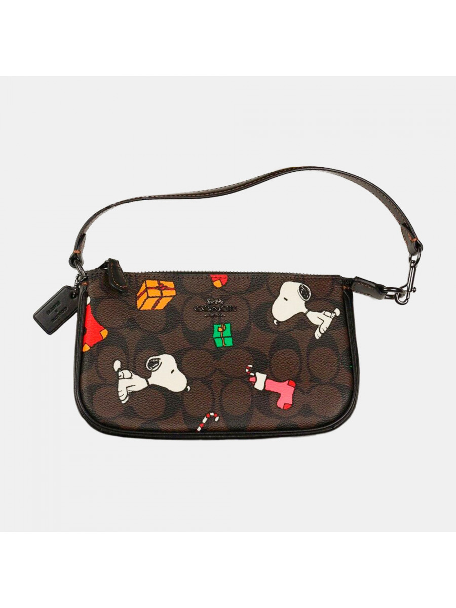 Сумка Coach X Peanuts Nolita 19 In Signature Canvas With Snoopy Presents Print Coach