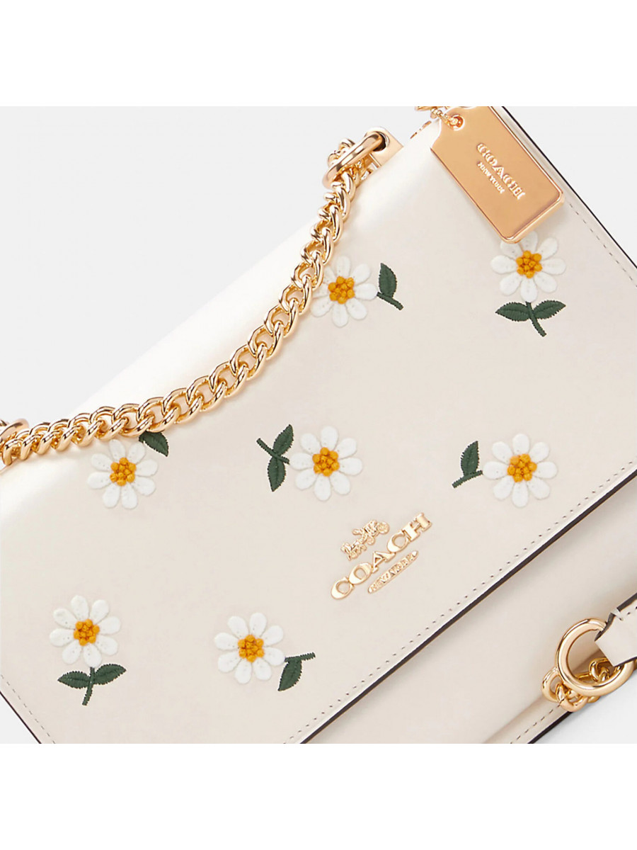 Сумка Coach Klare Crossbody With Daisy Embroidery - Gold/Chalk Multi