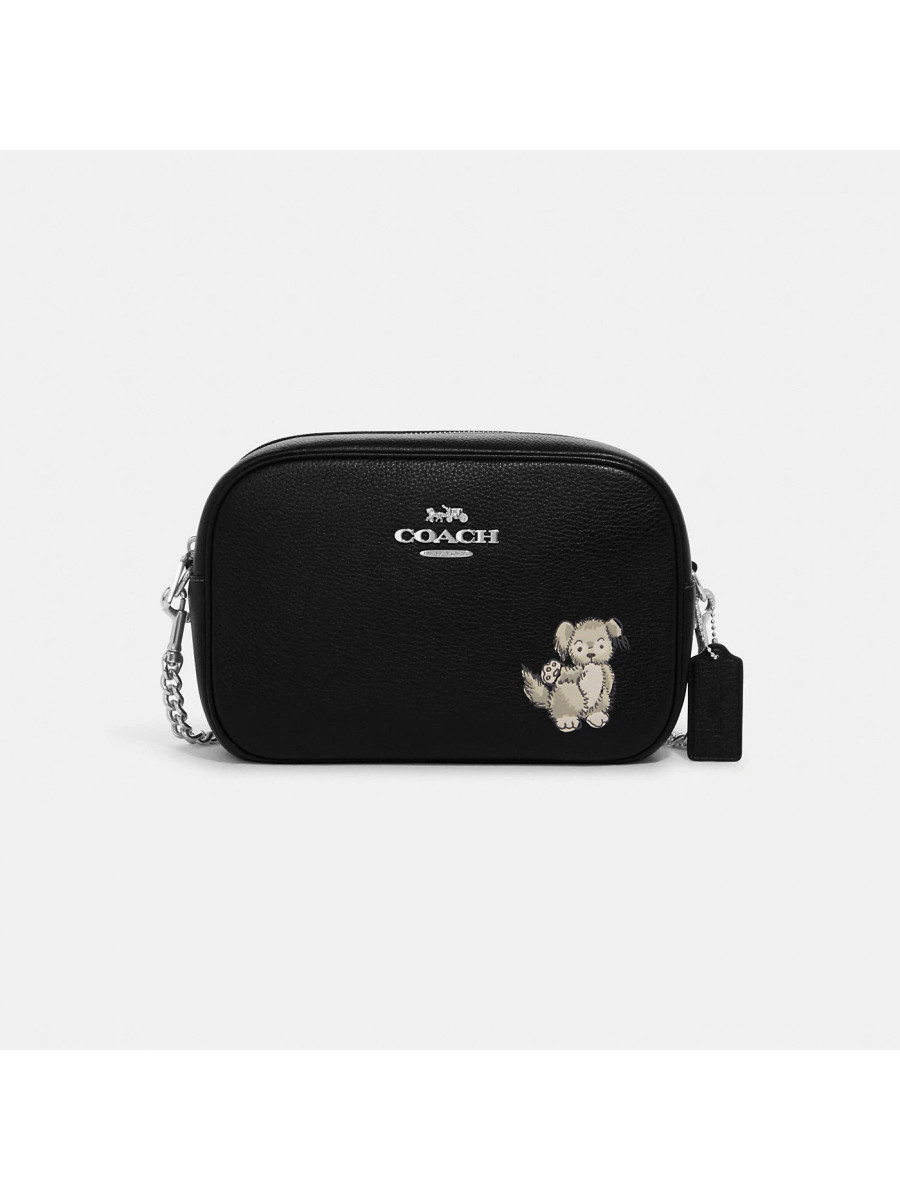 Сумка Coach Jamie Camera Bag With Happy Dog - Silver/Black Multi Coach