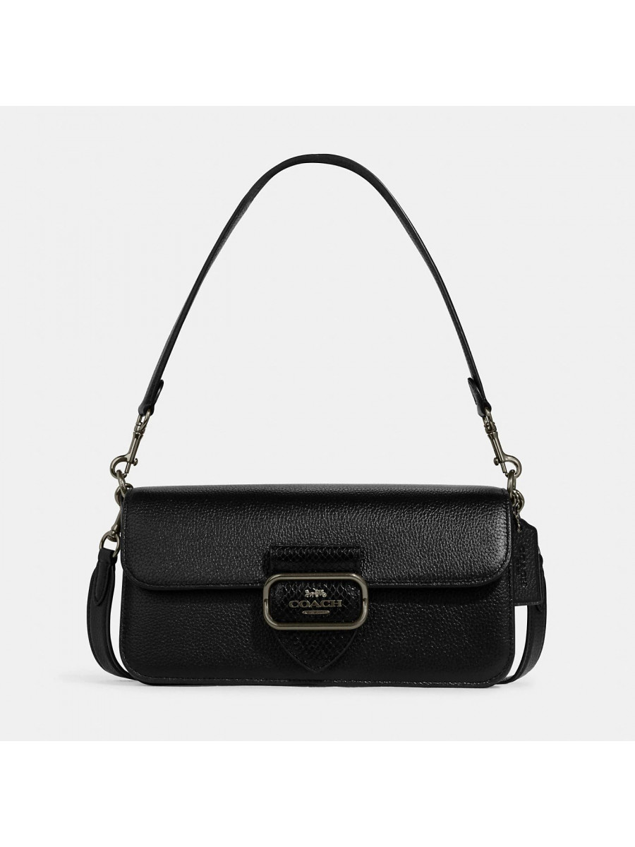 Сумка Coach Morgan Shoulder Bag - Gunmetal/Black Multi Coach