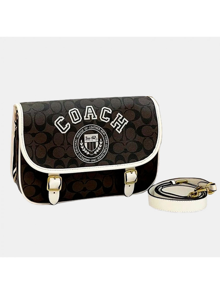 Сумка Coach Jado In Signature Canvas - Brown/White Coach