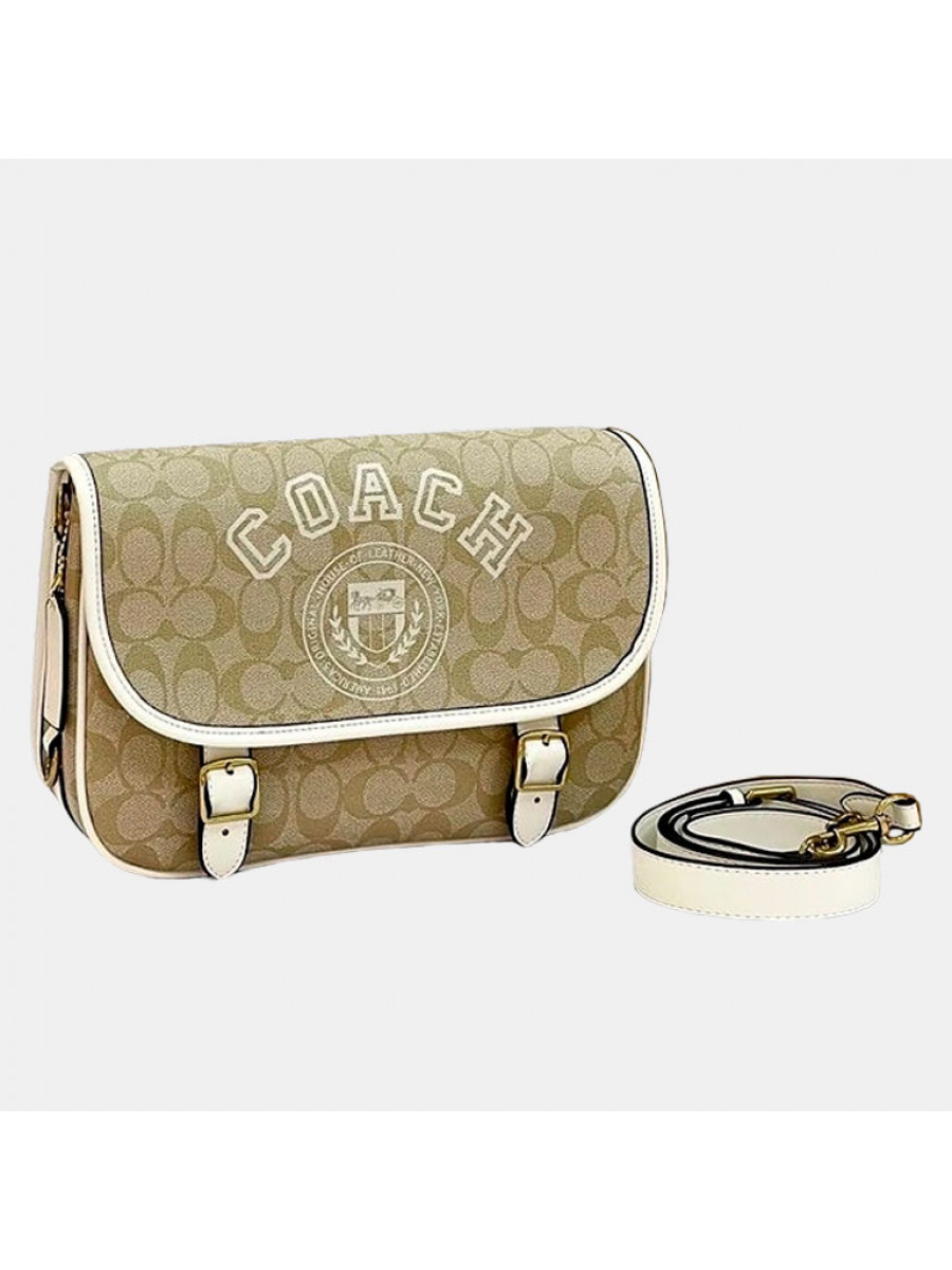 Сумка Coach Jado In Signature Canvas - Light Khaki Multi/White Coach