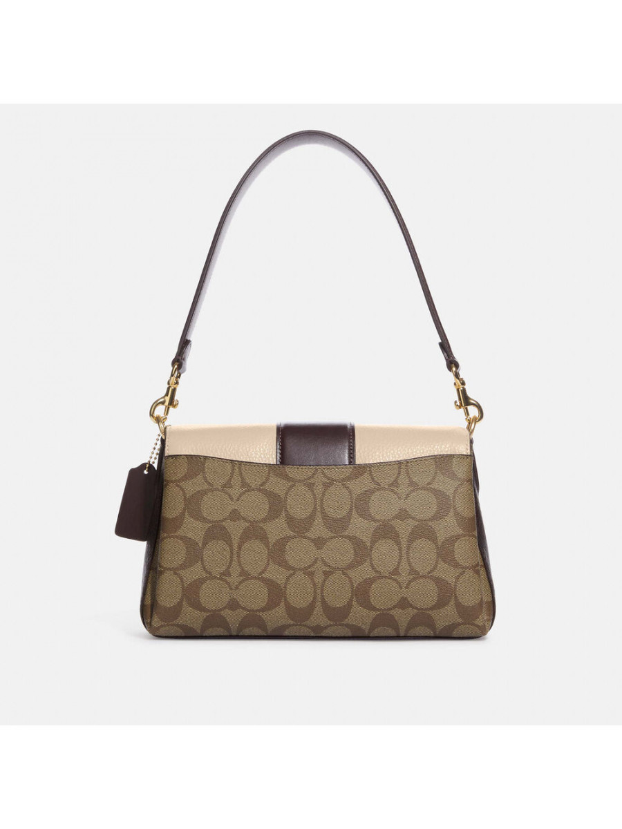 Сумка Coach Grace Shoulder Bag In Signature Canvas - Khaki/Ivory Multi