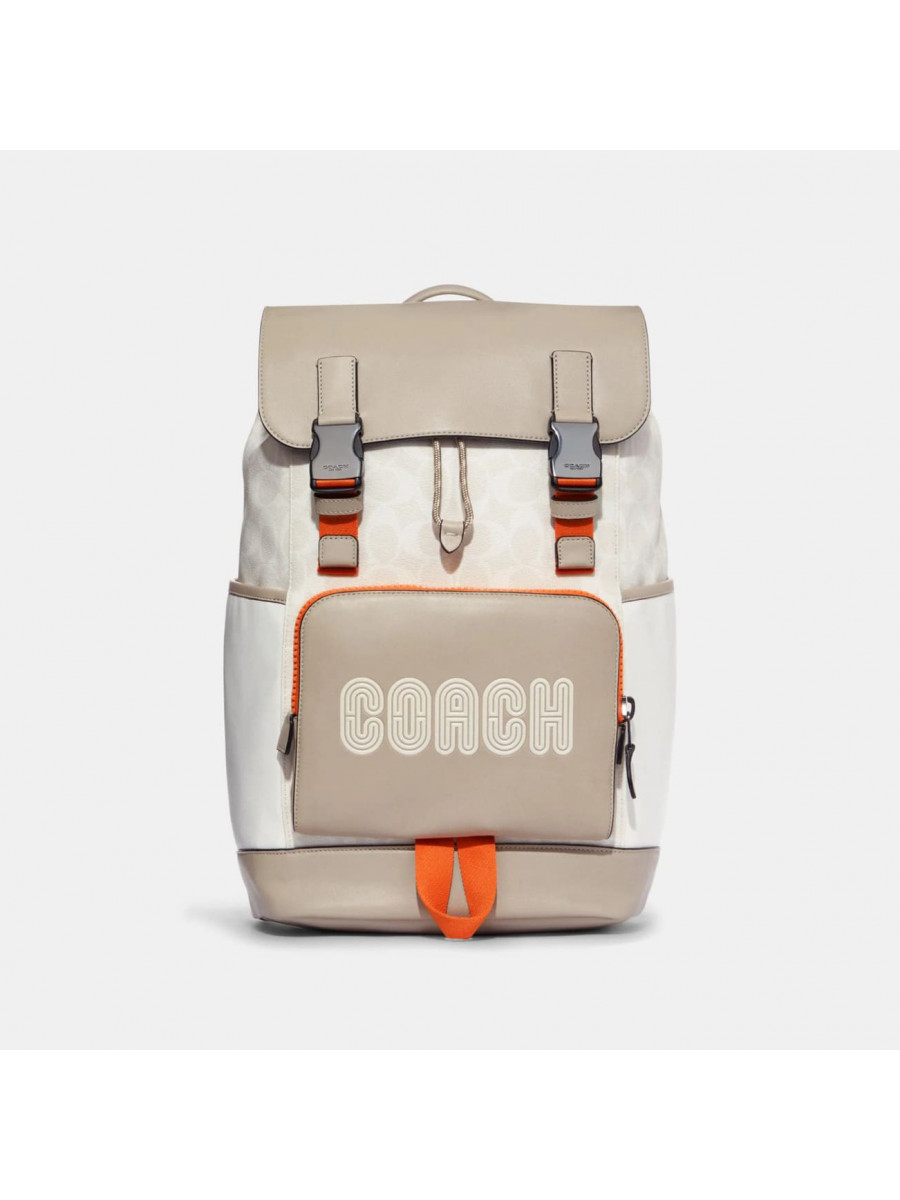 Рюкзак Coach Track Backpack (Chalk Bone Multi) Coach