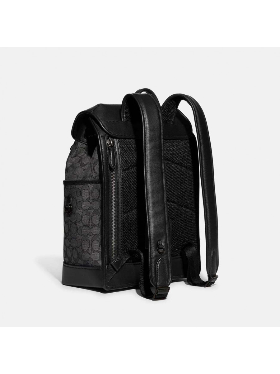 Рюкзак Coach League Flap Backpack (Charcoal/Black)