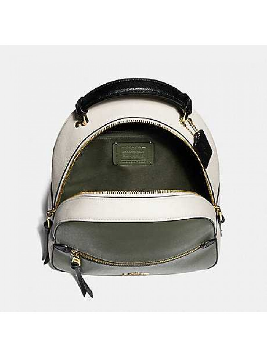 Рюкзак Coach Jordyn Backpack (Military Green/Chalk White)