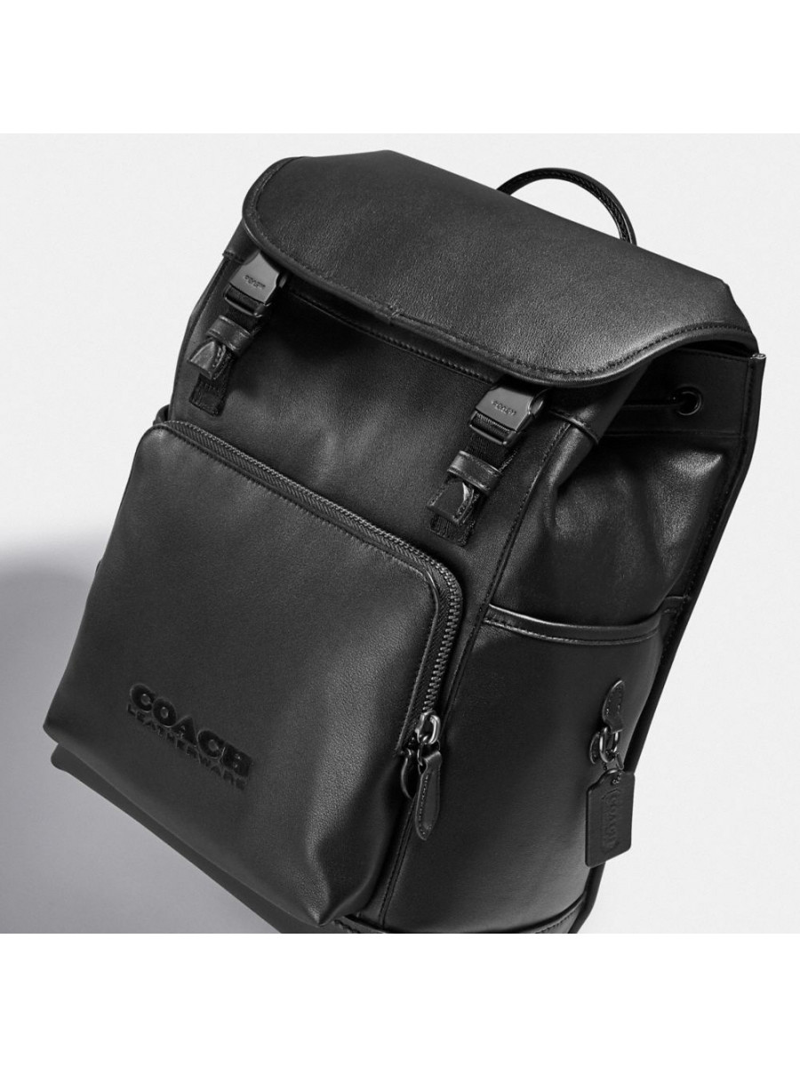 Рюкзак Coach League Flap Backpack (Black)