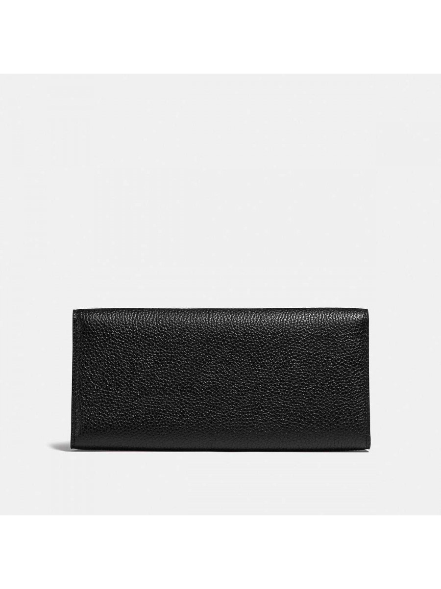 Кошелёк Coach Tabby Long Wallet In Colorblock Signature Canvas (Brass/Tan black)