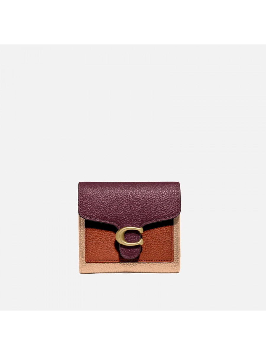 Кошелёк Coach Tabby Small Wallet In Colorblock – Vintage Mauve Multi/Brass Coach