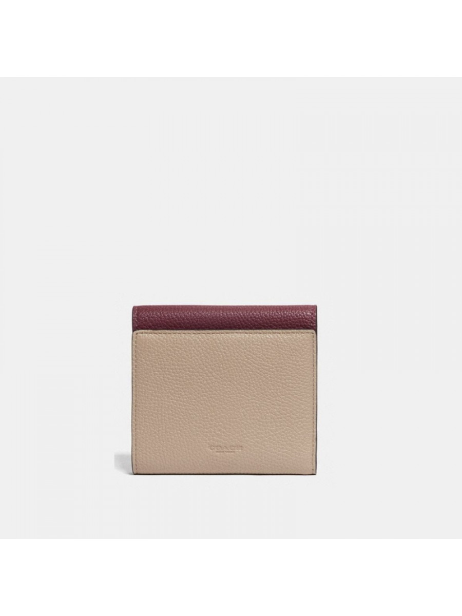 Кошелёк Coach Tabby Small Wallet In Colorblock – Vintage Mauve Multi/Brass