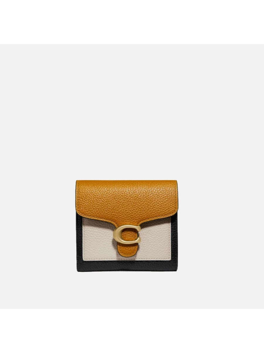 Кошелёк Coach Tabby Small Wallet In Colorblock – B4/Straw Multi Coach