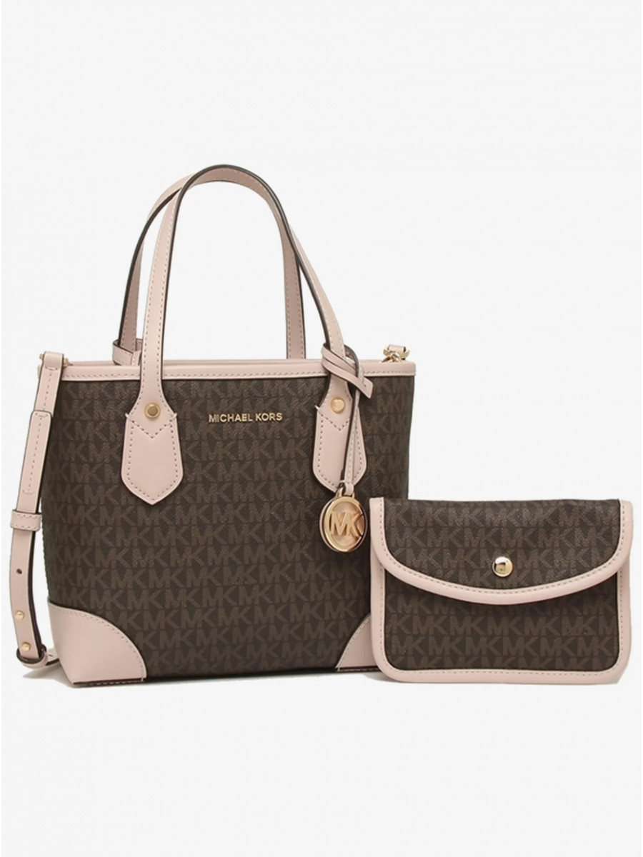 Сумка Michael Kors Eva 30F9GV0T1B BRN / SFTPINK Small