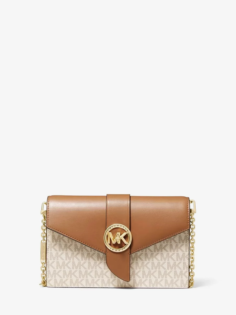 Сумка Medium Logo and Leather Convertible Crossbody Bag 32S0G00C6B Medium Michael Kors