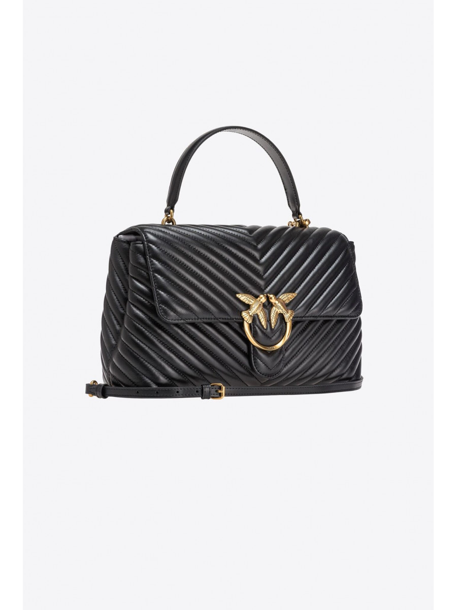 Сумка BIG LADY LOVE BAG PUFF CHEVRON — black