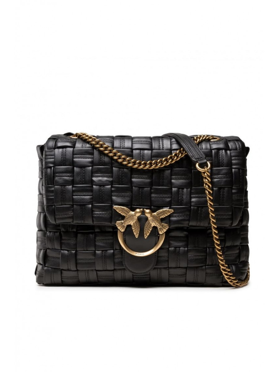 Сумка BIG LOVE BAG PUFF WEAVE – black Pinko