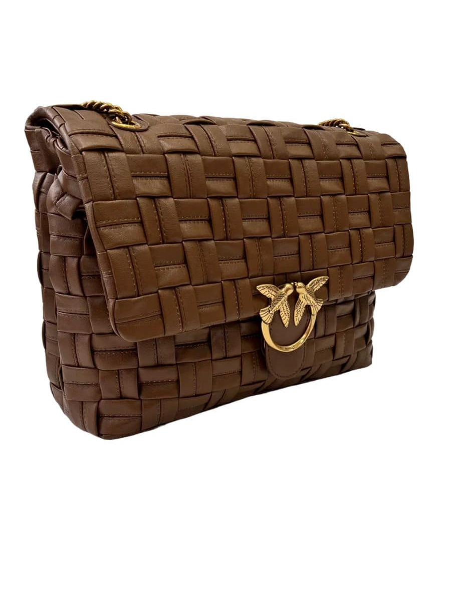 Сумка BIG LOVE BAG PUFF WEAVE – brown