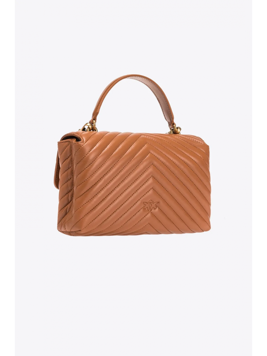 Сумка CLASSIC LADY LOVE BAG PUFF CHEVRON – cognac-antique gold