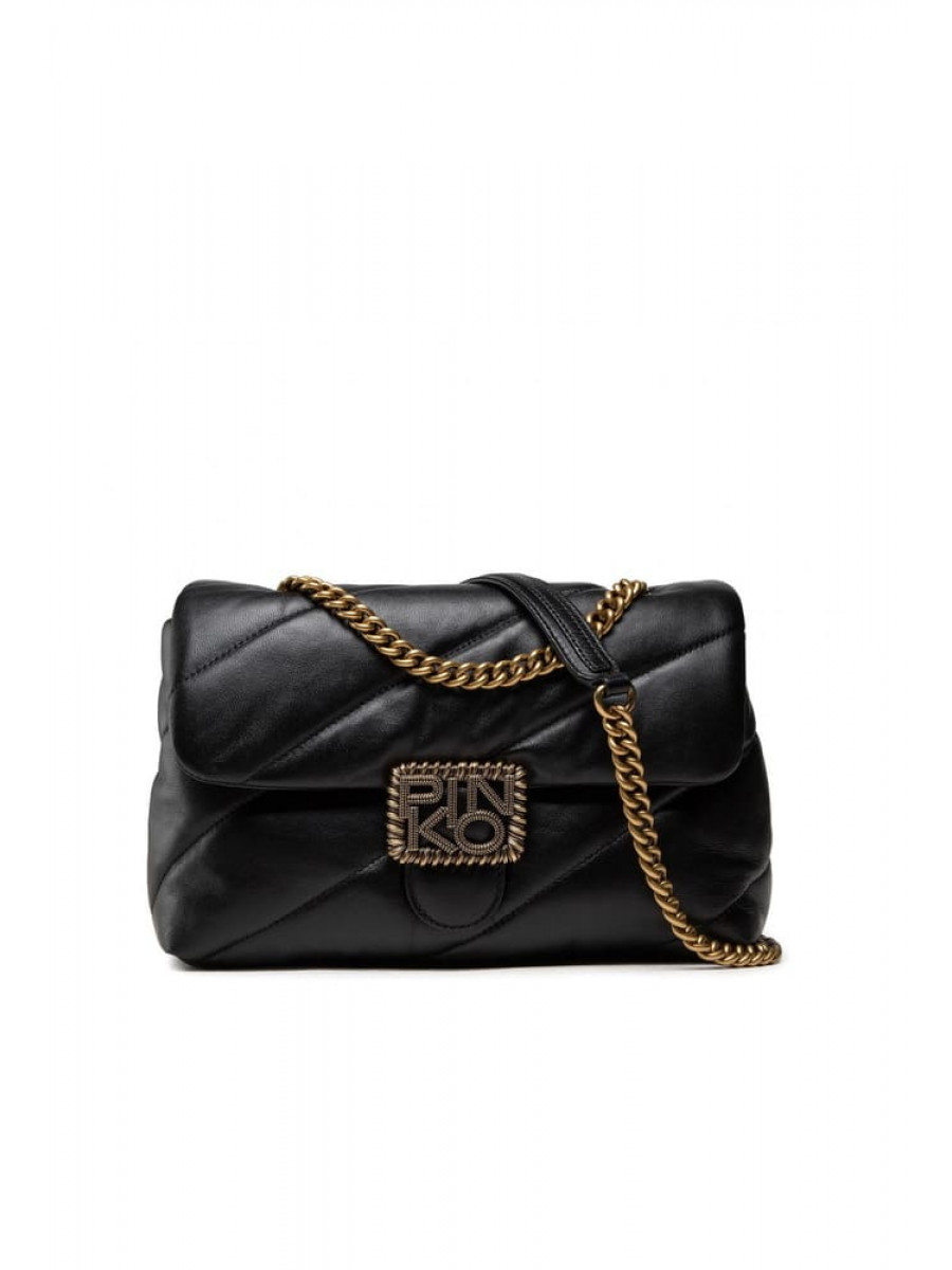 Сумка CLASSIC LOGO BAG PUFF MAXI QUILT JEWEL BUCKLE – black Pinko