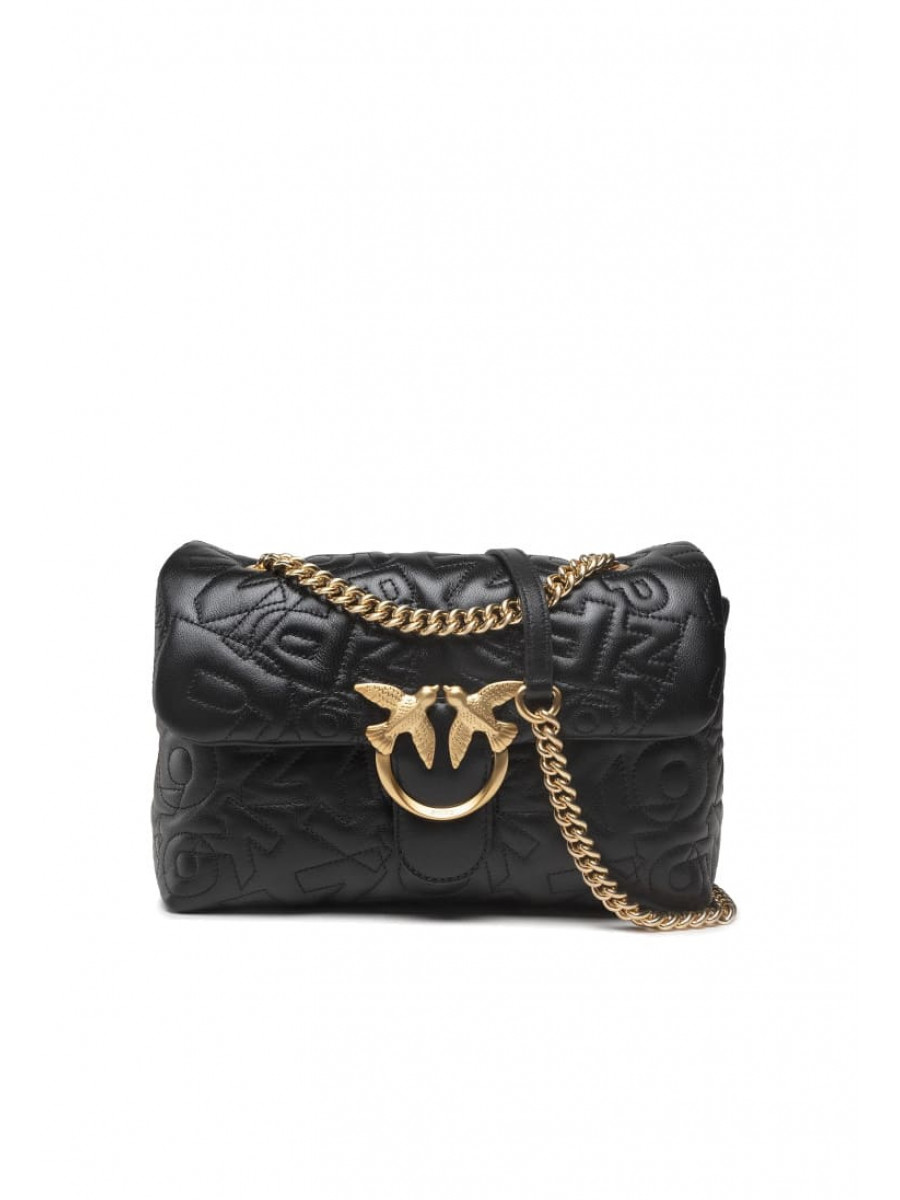 Сумка CLASSIC LOVE BAG PUFF STITCHED LOGO – black Pinko