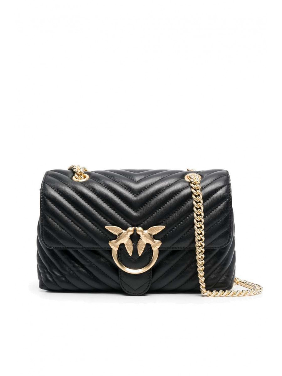 Сумка LADY LOVE BAG PUFF — black gold Pinko