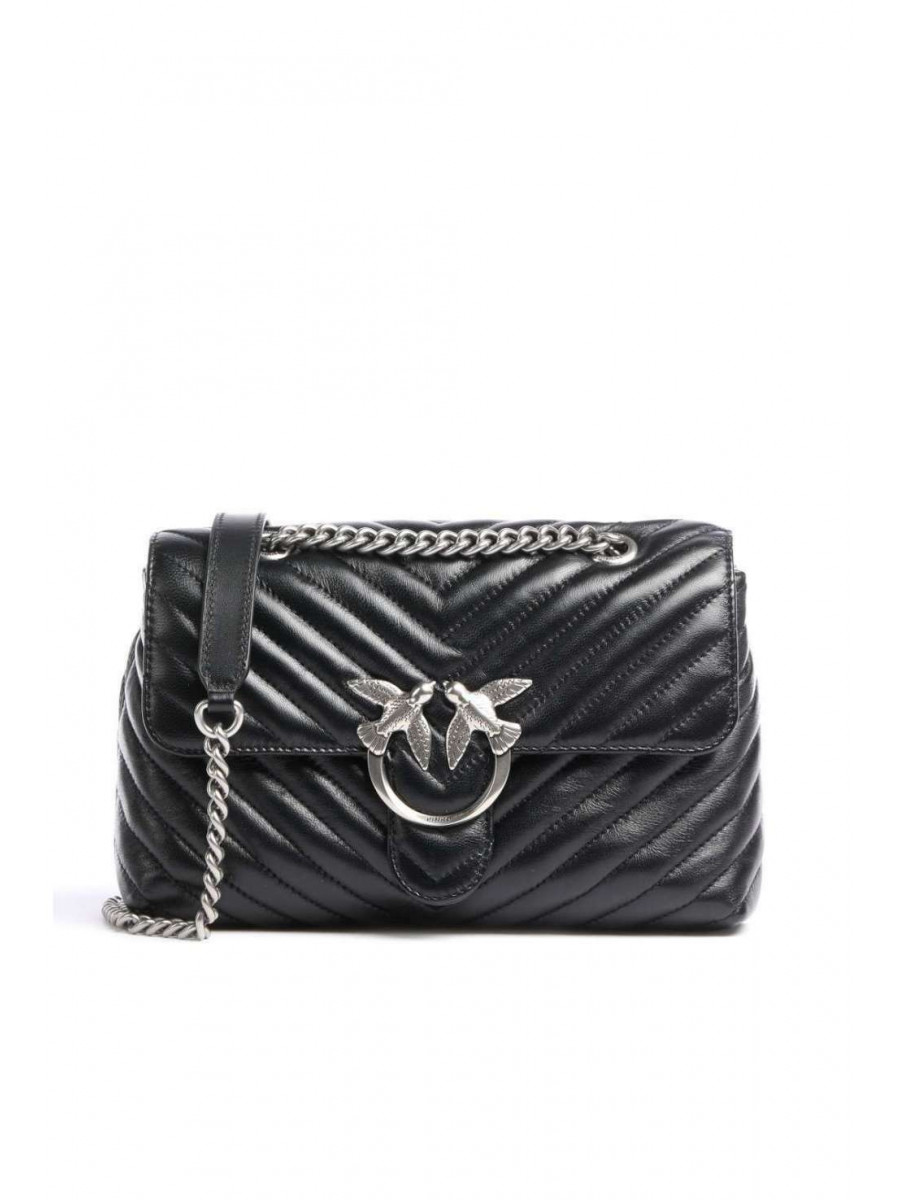 Сумка LADY LOVE BAG PUFF — black silver Pinko