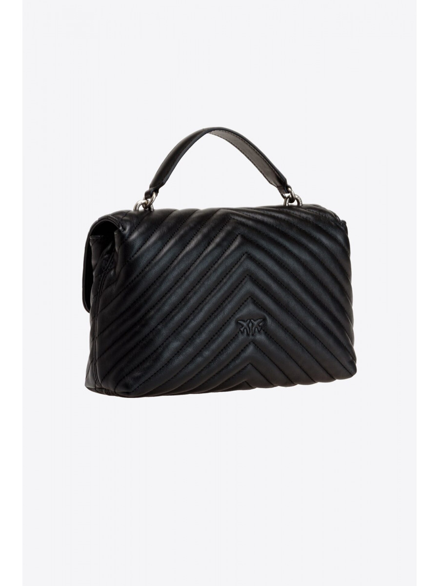 Сумка LADY LOVE BAG PUFF CHEVRON — black-old silver