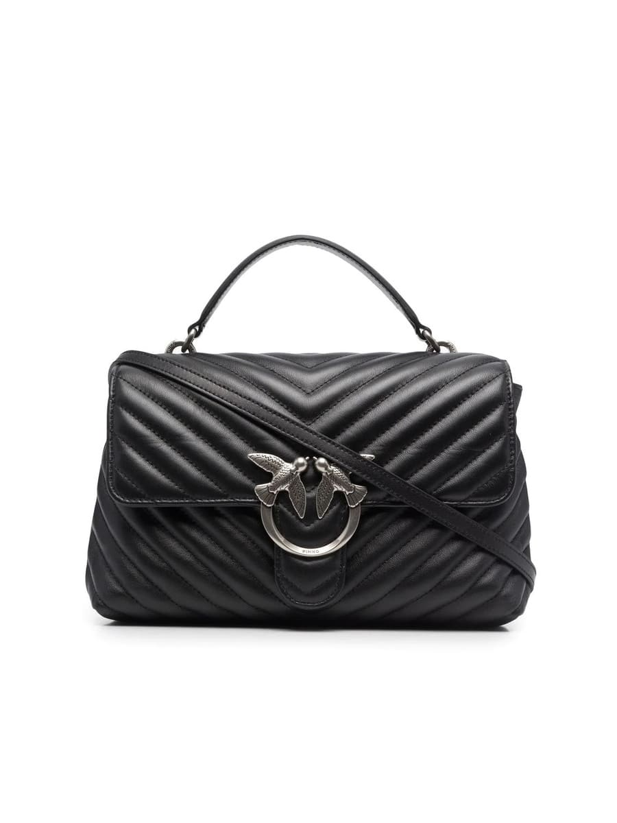 Сумка LADY LOVE BAG PUFF CHEVRON – black silver Pinko